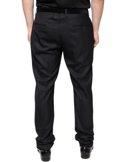  - Black Wool Skinny Dress Formal Pants