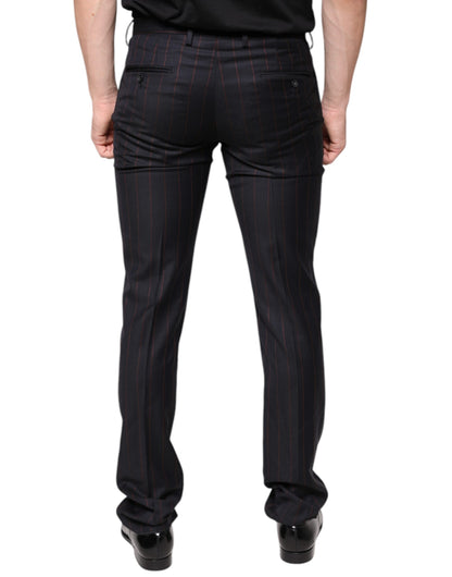  - Black Stripes Skinny Men Dress Pants