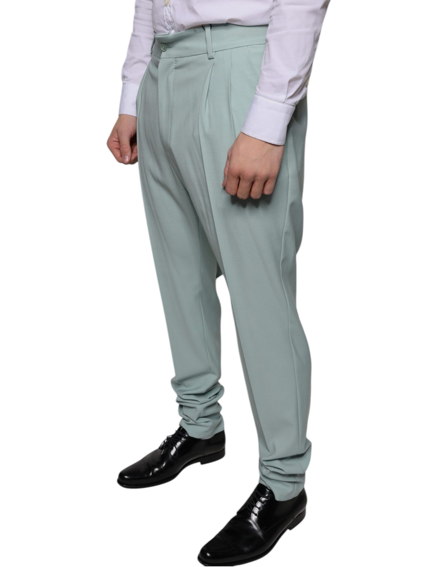  - Mint Green Cotton Dress Pants