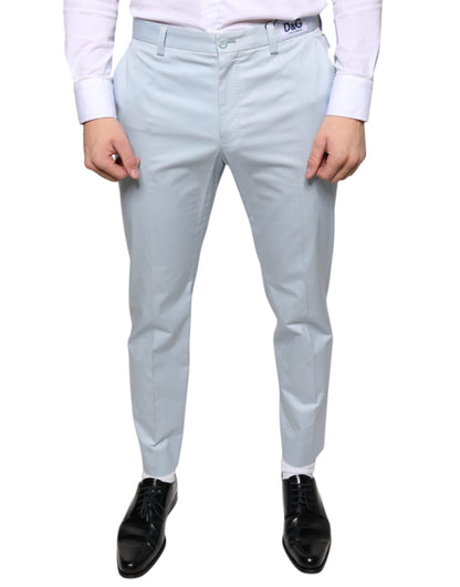  - Light Blue Cotton Dress Pants