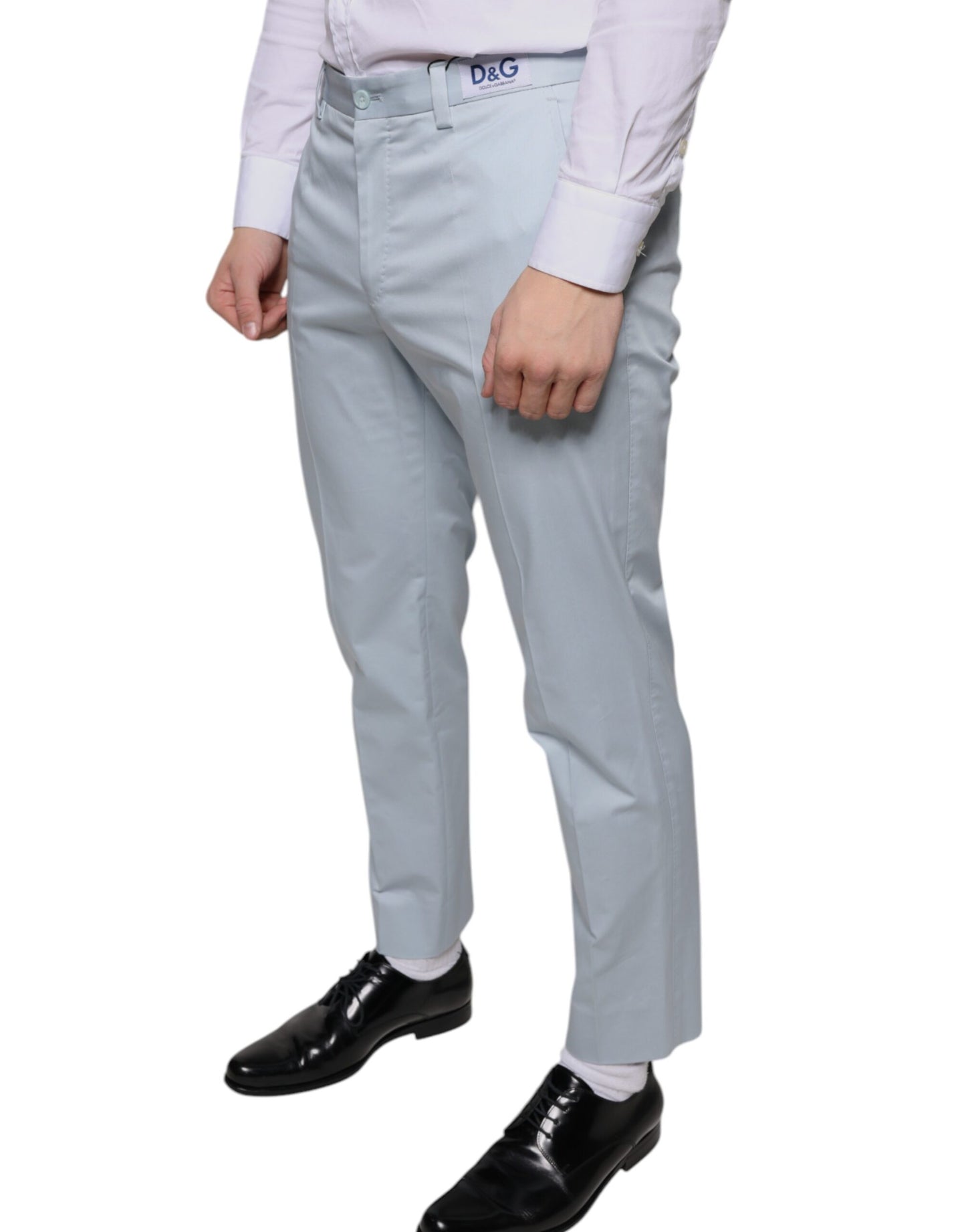  - Light Blue Cotton Dress Pants