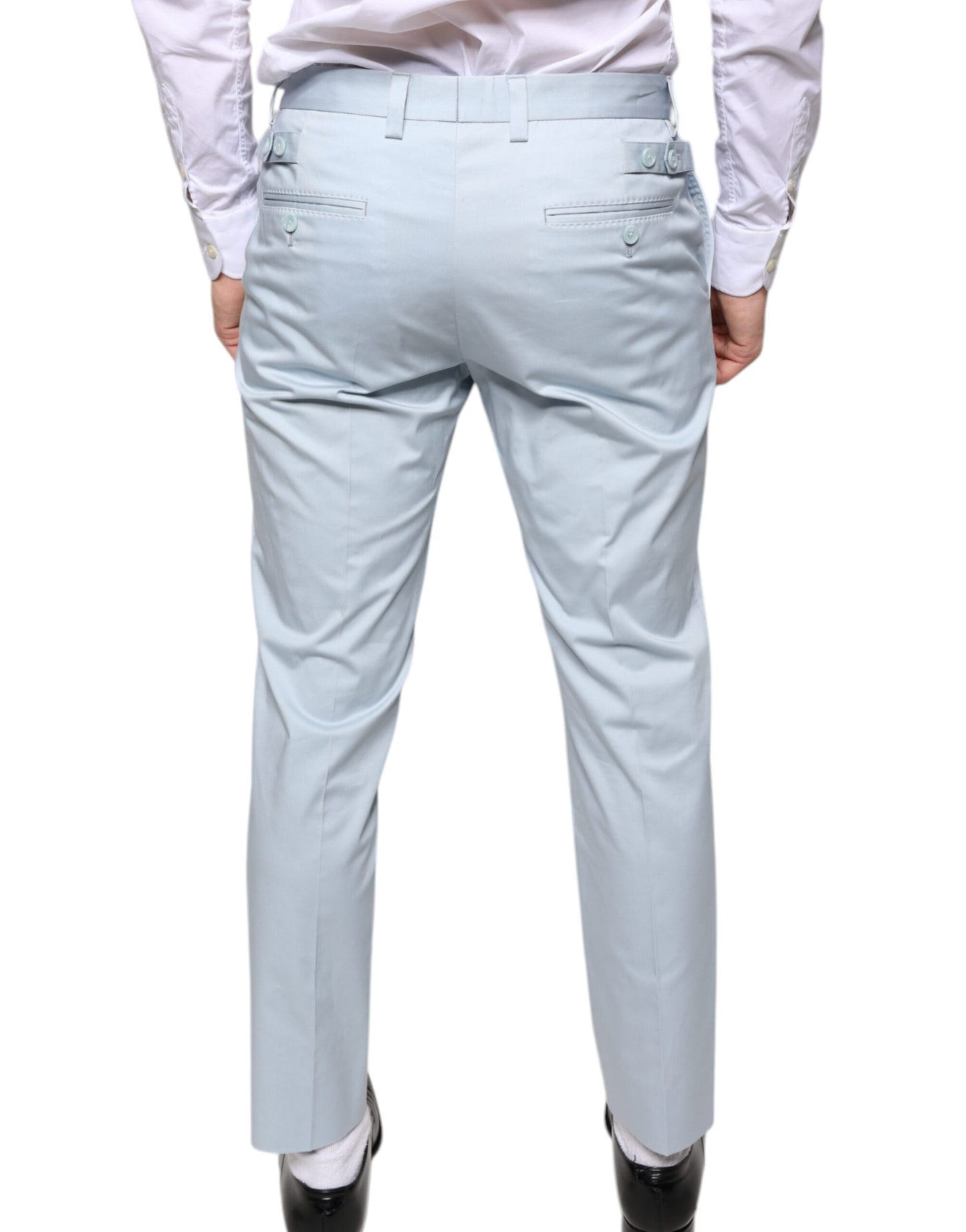  - Light Blue Cotton Dress Pants