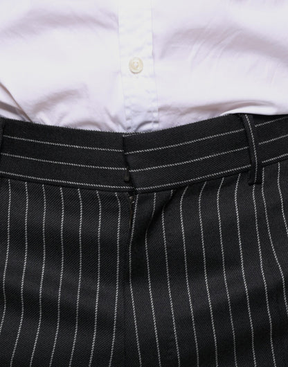  - Black Stripes Skinny Men Dress Pants