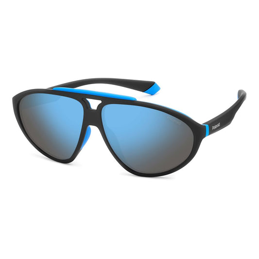 Polaroid Unisex Sunglasses – Black Rubber Frame with Polarized Lenses, 62mm