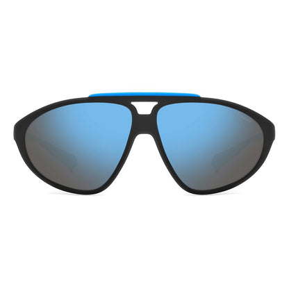 Polaroid Unisex Sunglasses – Black Rubber Frame with Polarized Lenses, 62mm