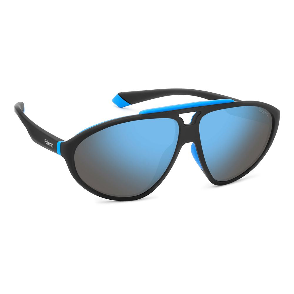 Polaroid Unisex Sunglasses – Black Rubber Frame with Polarized Lenses, 62mm