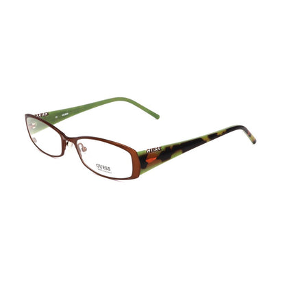 Guess Unisex Optical Glasses – Brown Square Frame, 53mm