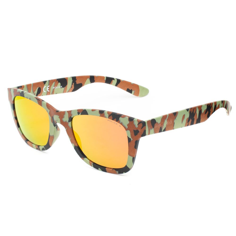 Police Multicolor Injected Sunglasses – Unisex Camouflage Design