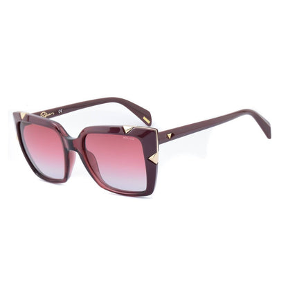 Police Women's Sunglasses – Red Injected Frame, Gradient Lenses