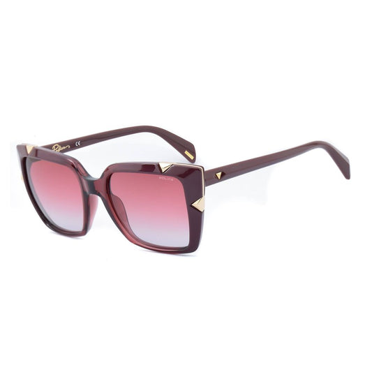 Police Women's Sunglasses – Red Injected Frame, Gradient Lenses