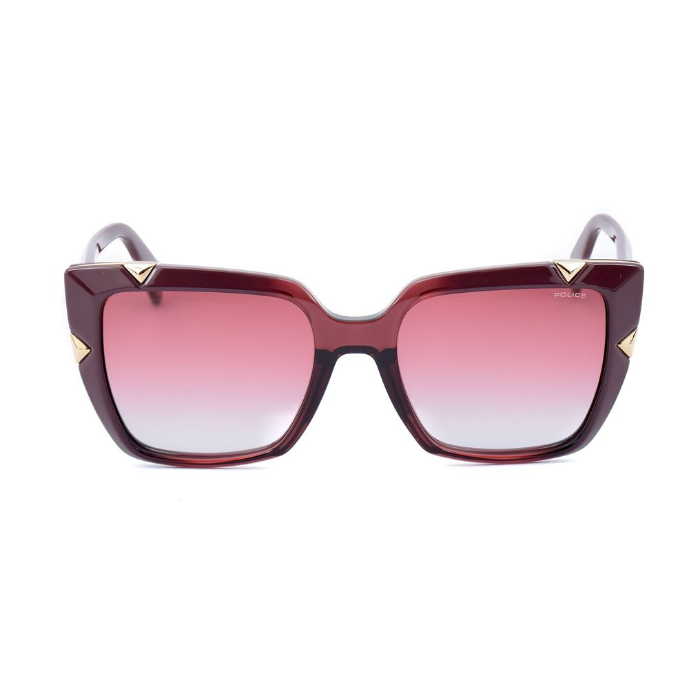 Police Women's Sunglasses – Red Injected Frame, Gradient Lenses