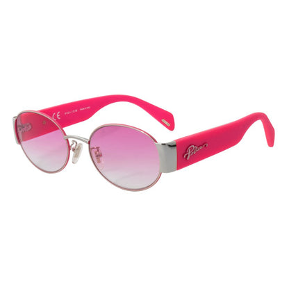 Police Women’s Sunglasses – Pink Metal Frame, Gradient Violet Lenses