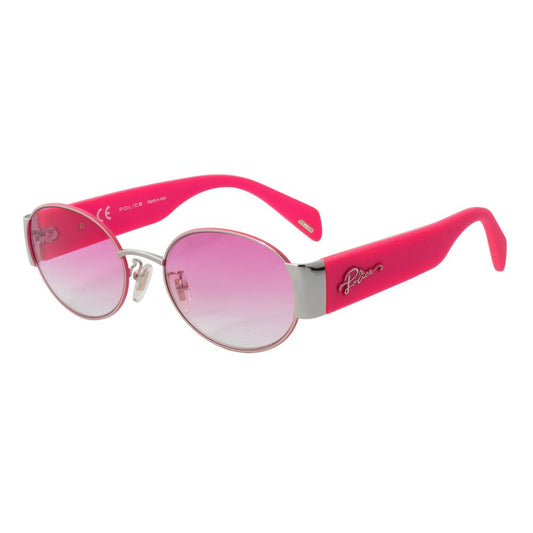 Police Women’s Sunglasses – Pink Metal Frame, Gradient Violet Lenses