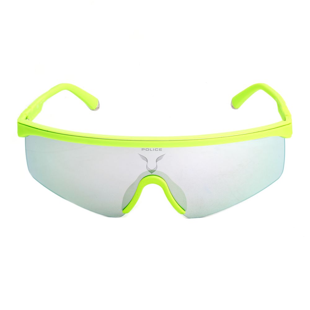 Police Green Injected Sunglasses – Silver Mirror Lenses