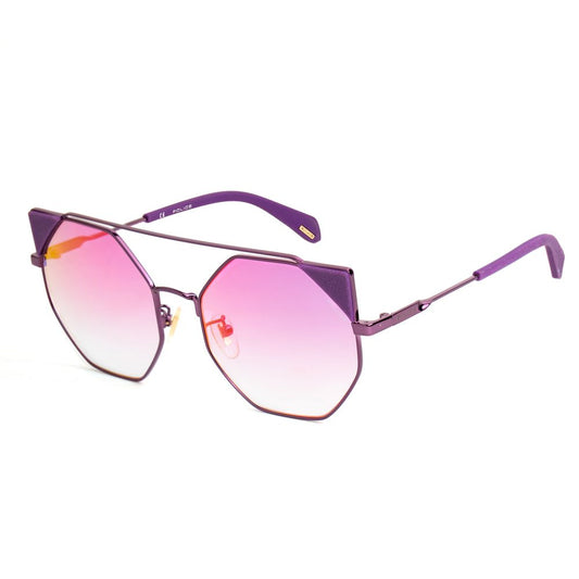 Police Women's Sunglasses – Rose Gradient Violet Metal Frame