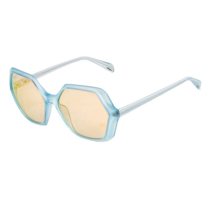 Police Women’s Sunglasses – Orange Injected Frame, Blue Lenses