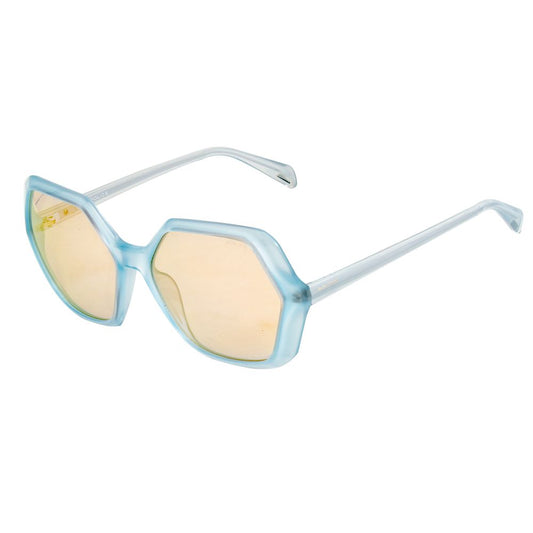 Police Women’s Sunglasses – Orange Injected Frame, Blue Lenses