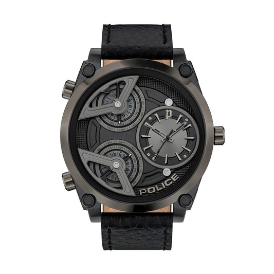 Black Leather Watch