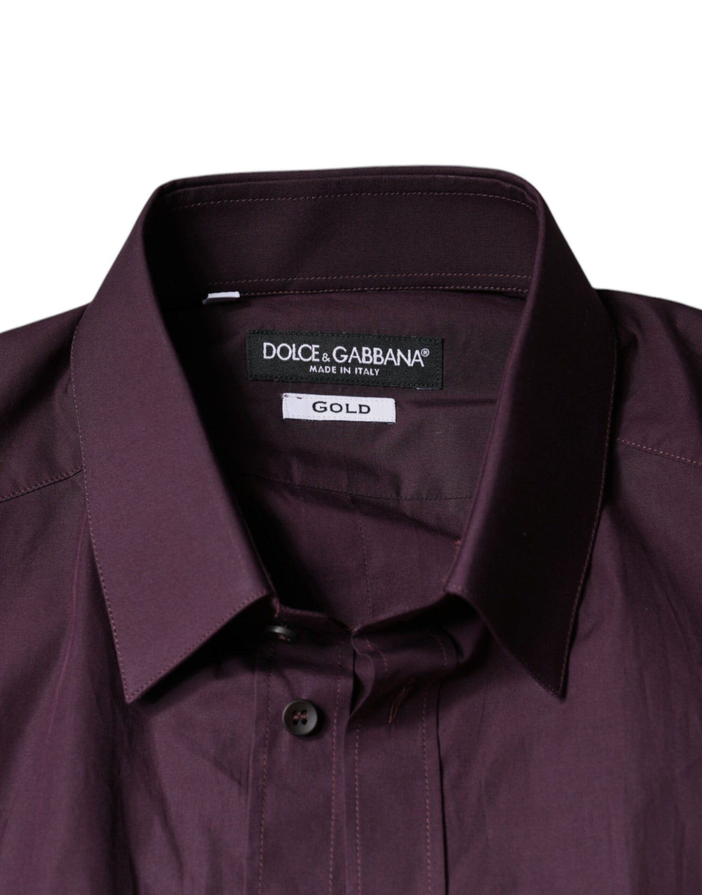  - Dark Violet Cotton Dress GOLD Men Formal Shirt