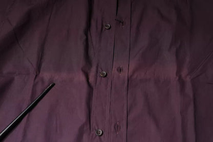  - Dark Violet Cotton Dress GOLD Men Formal Shirt