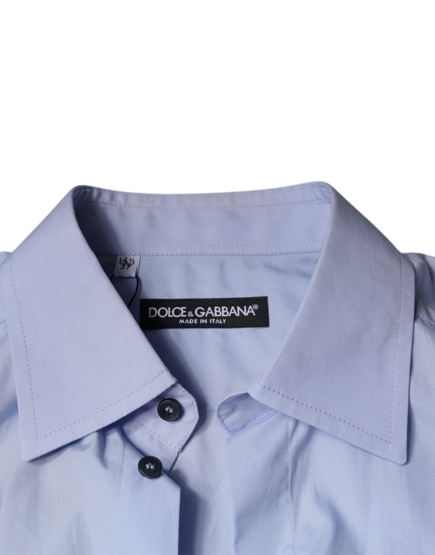  - Light Blue Cotton Men Dress Formal Shirt