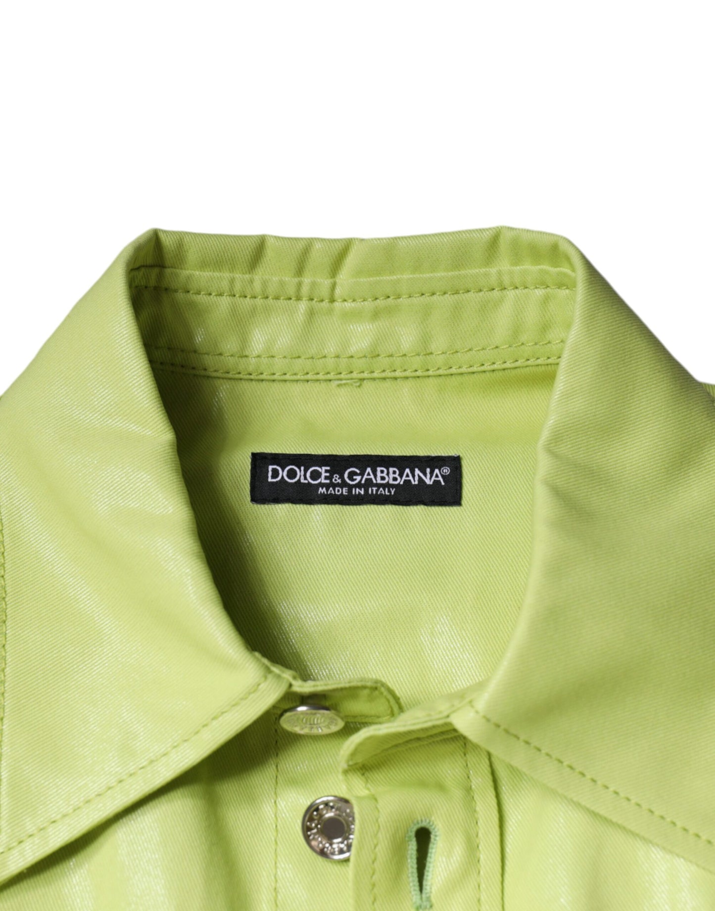  - Green Cotton Collared Men Button Down Shirt