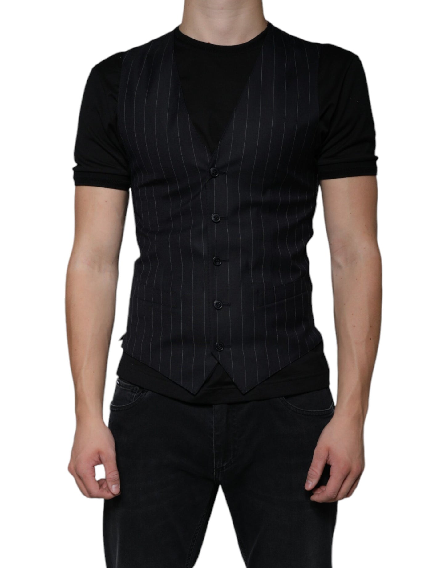 Black Leather Waistcoat Dress Formal Vest - The Luxe Alliance