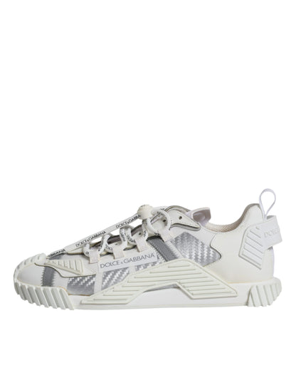 White Lace Up Low Top NS1 Sneakers Shoes - The Luxe Alliance