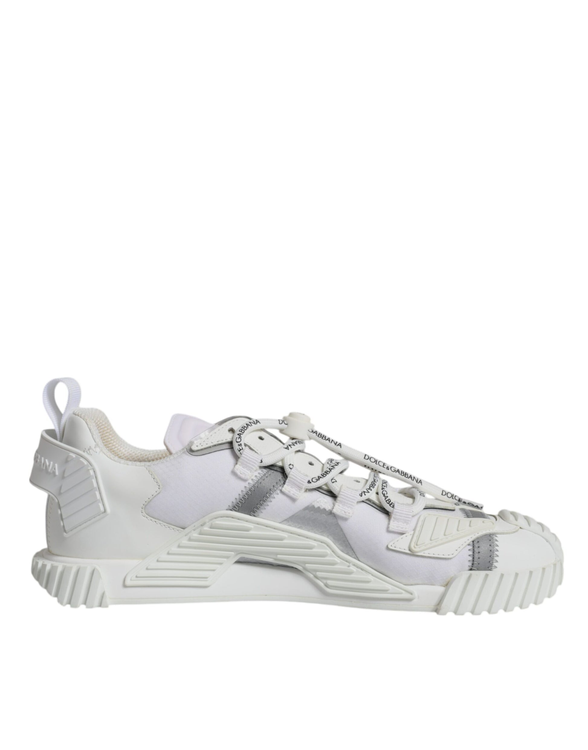 Dolce & Gabbana White Lace Up Low Top NS1 Sneakers