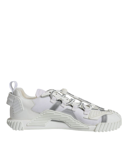 Dolce & Gabbana White Lace Up Low Top NS1 Sneakers