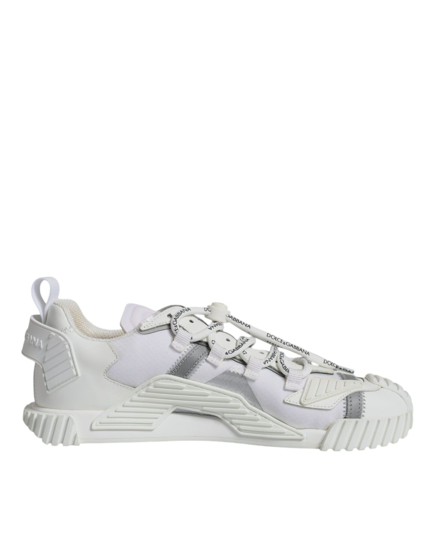 Dolce & Gabbana White Lace Up Low Top NS1 Sneakers