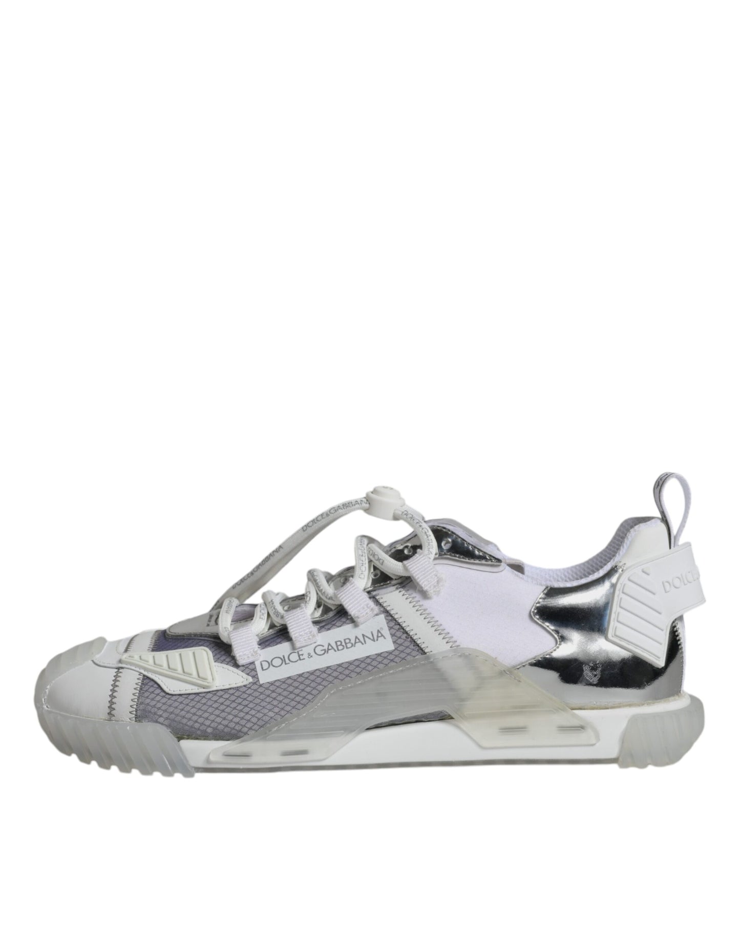 White Silver Low Top NS1 Sneakers Shoes - The Luxe Alliance