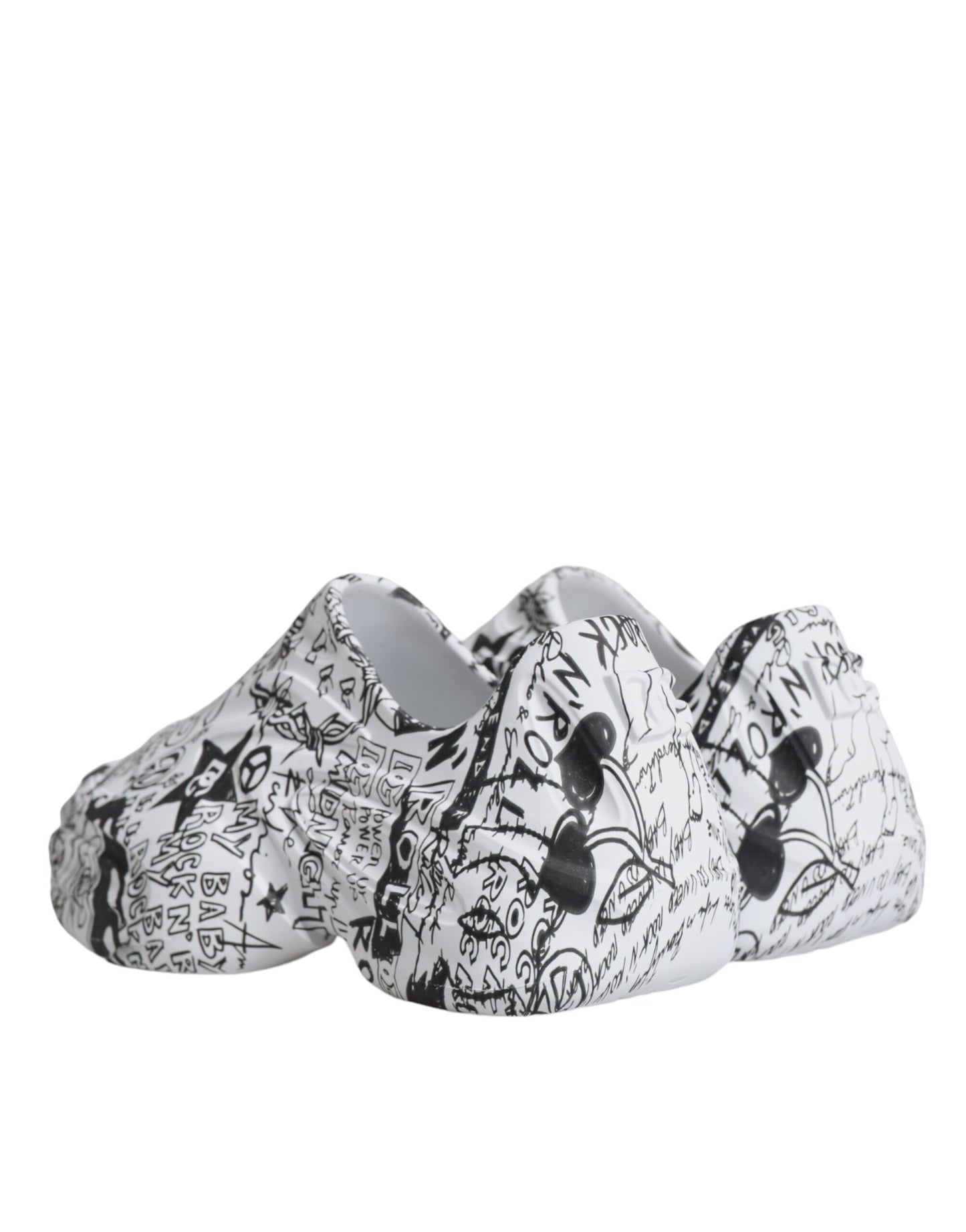 White Black Graffiti Daymaster Sneakers Shoes - The Luxe Alliance