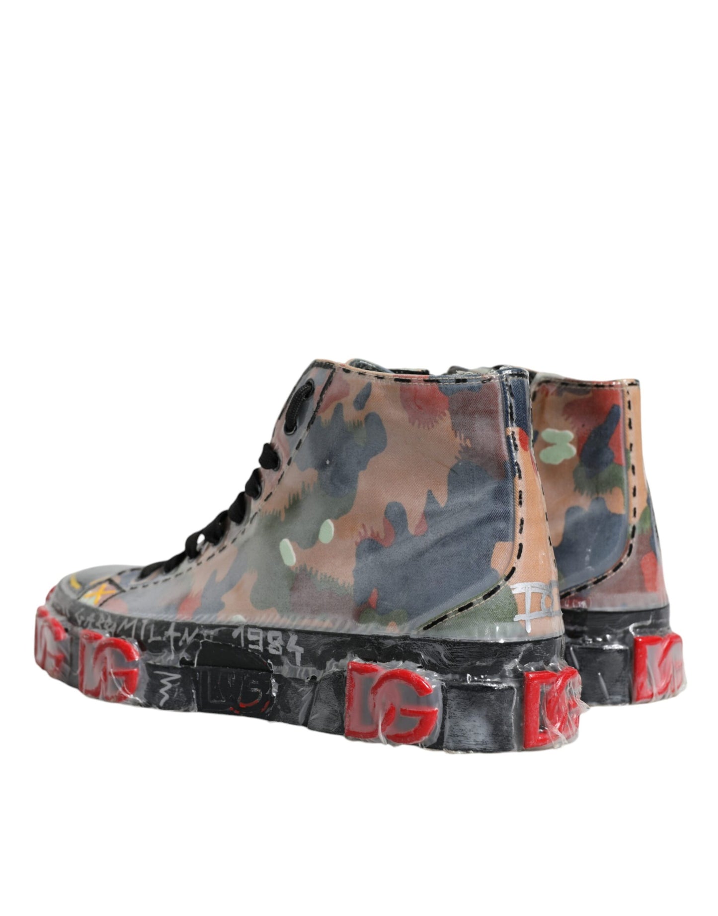 Multicolor Camouflage High Top Sneakers Shoes - The Luxe Alliance