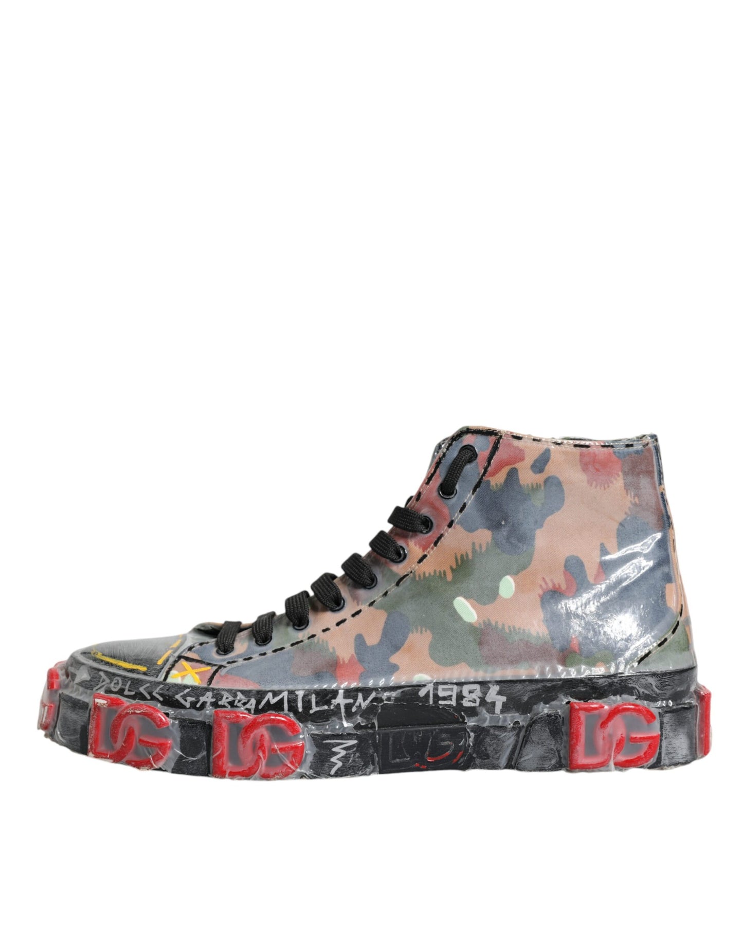 Multicolor Camouflage High Top Sneakers Shoes - The Luxe Alliance