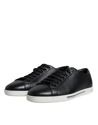 Black Low Top Men Saint Tropez Sneakers Shoes - The Luxe Alliance