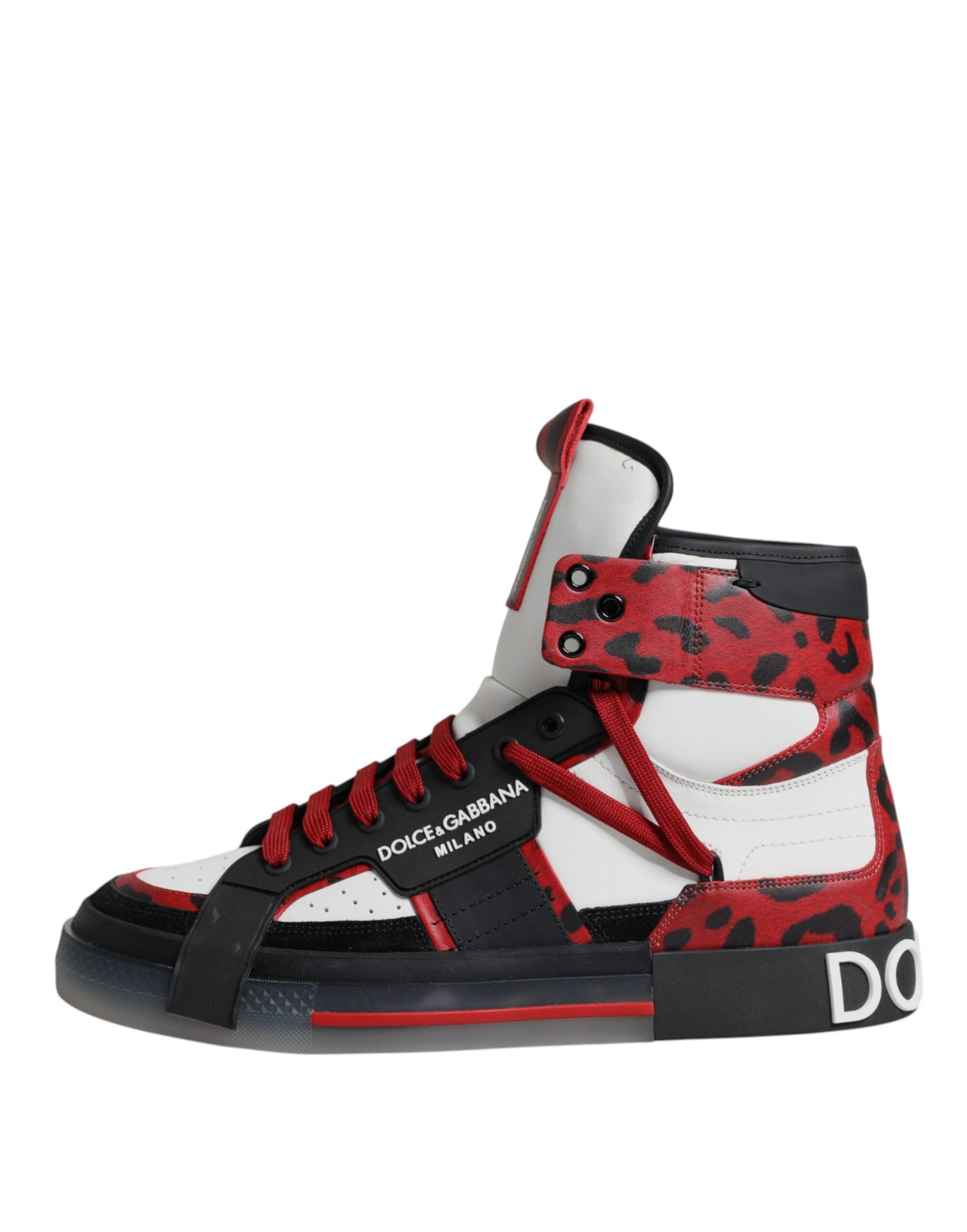 Multicolor Leather High Top Sneakers Shoes - The Luxe Alliance