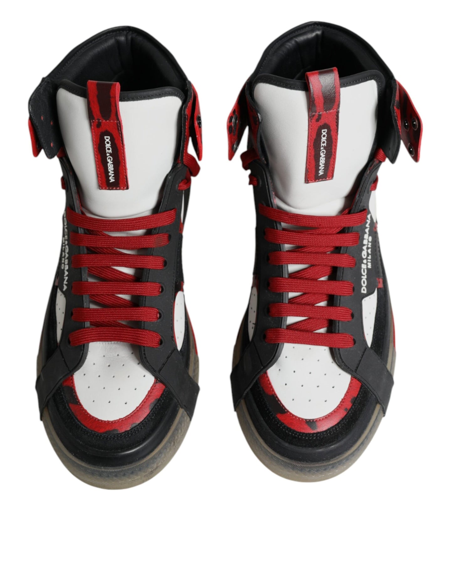 Multicolor Leather High Top Sneakers Shoes - The Luxe Alliance