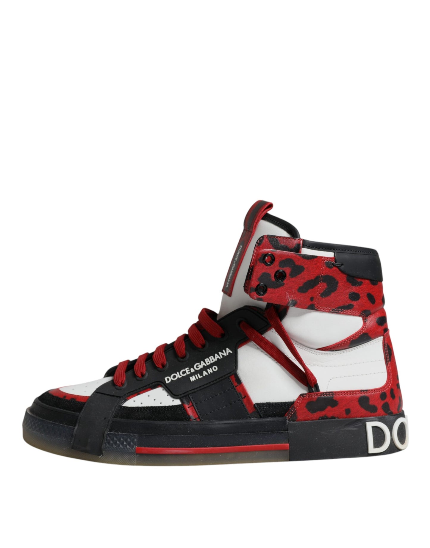 Multicolor Leather High Top Sneakers Shoes - The Luxe Alliance