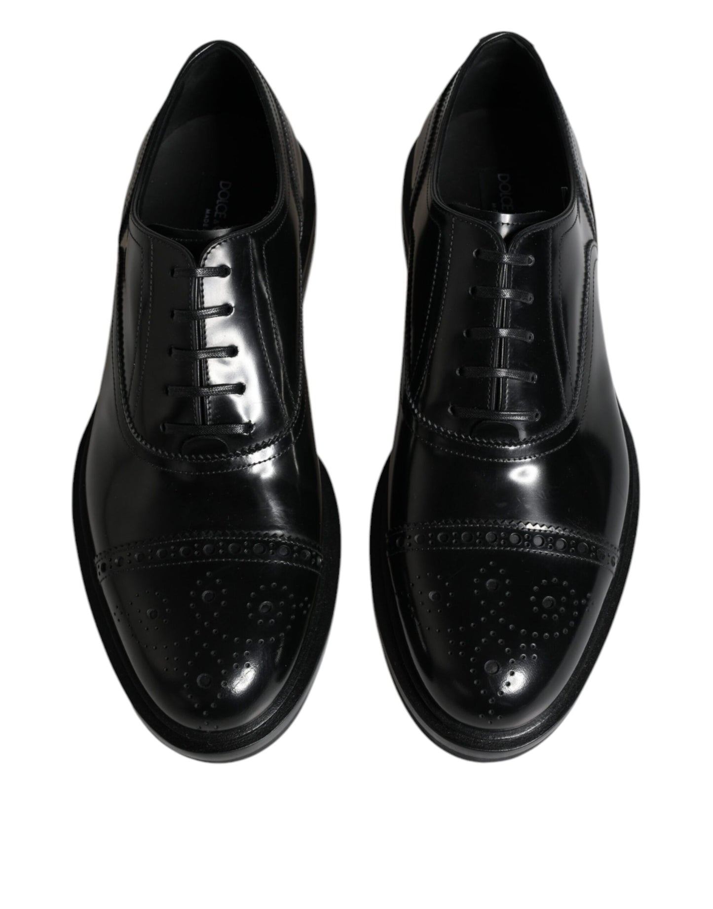 Black Leather Oxford Wingtip Men Formal Shoes - The Luxe Alliance