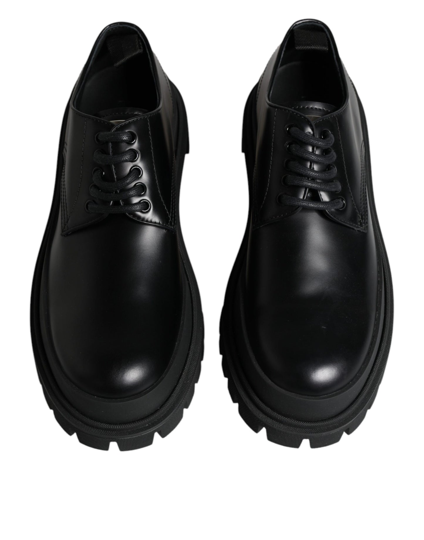 Black Leather Lace Up Trekking Dress Shoes - The Luxe Alliance