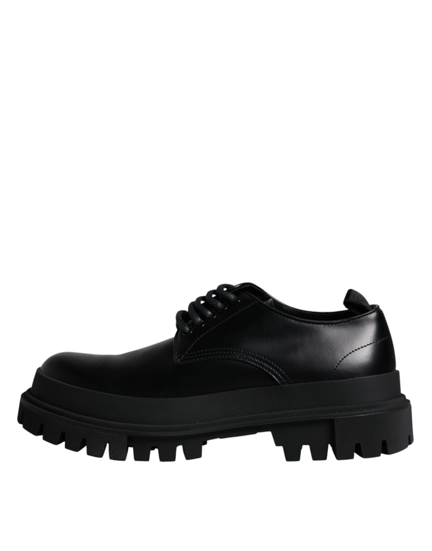 Black Leather Lace Up Trekking Dress Shoes - The Luxe Alliance