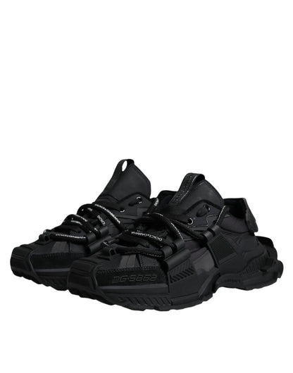  - Black Low Top Space Lace Up Sneakers Shoes