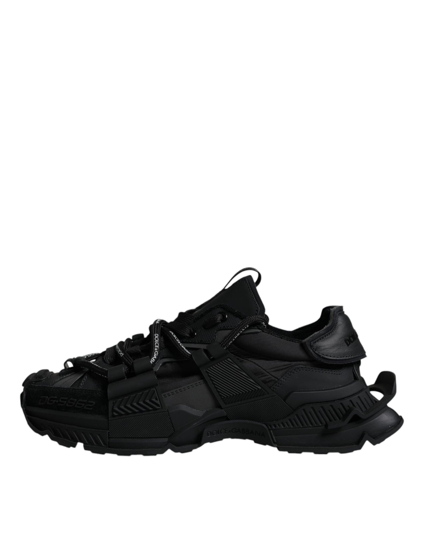  - Black Low Top Space Lace Up Sneakers Shoes