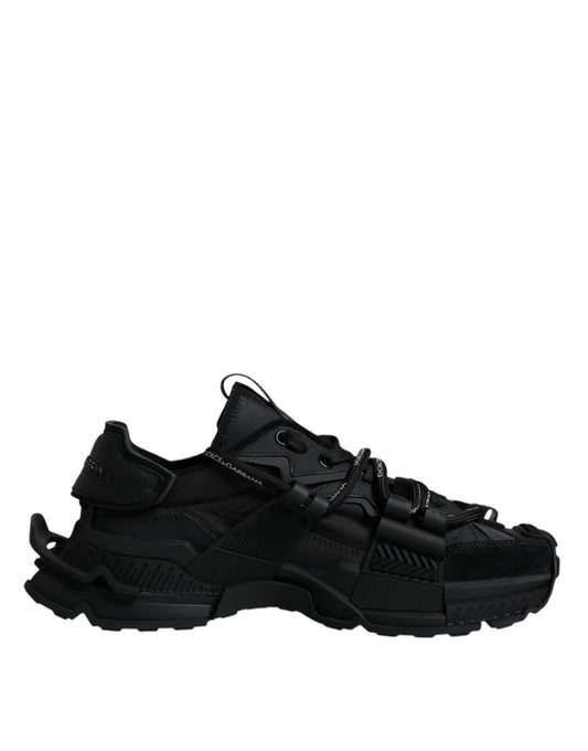  - Black Low Top Space Lace Up Sneakers Shoes