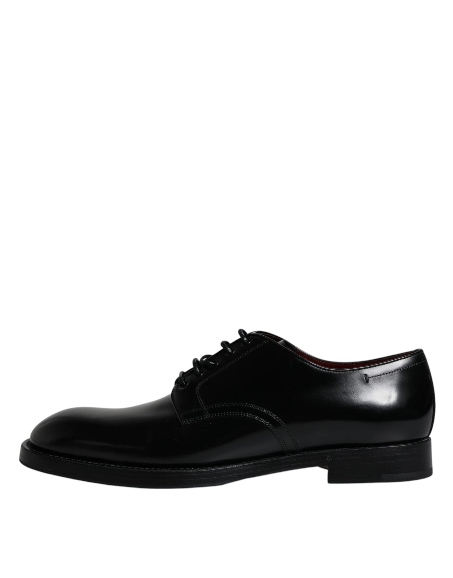  - Black Leather Lace Up Men Derby Formal Shoes