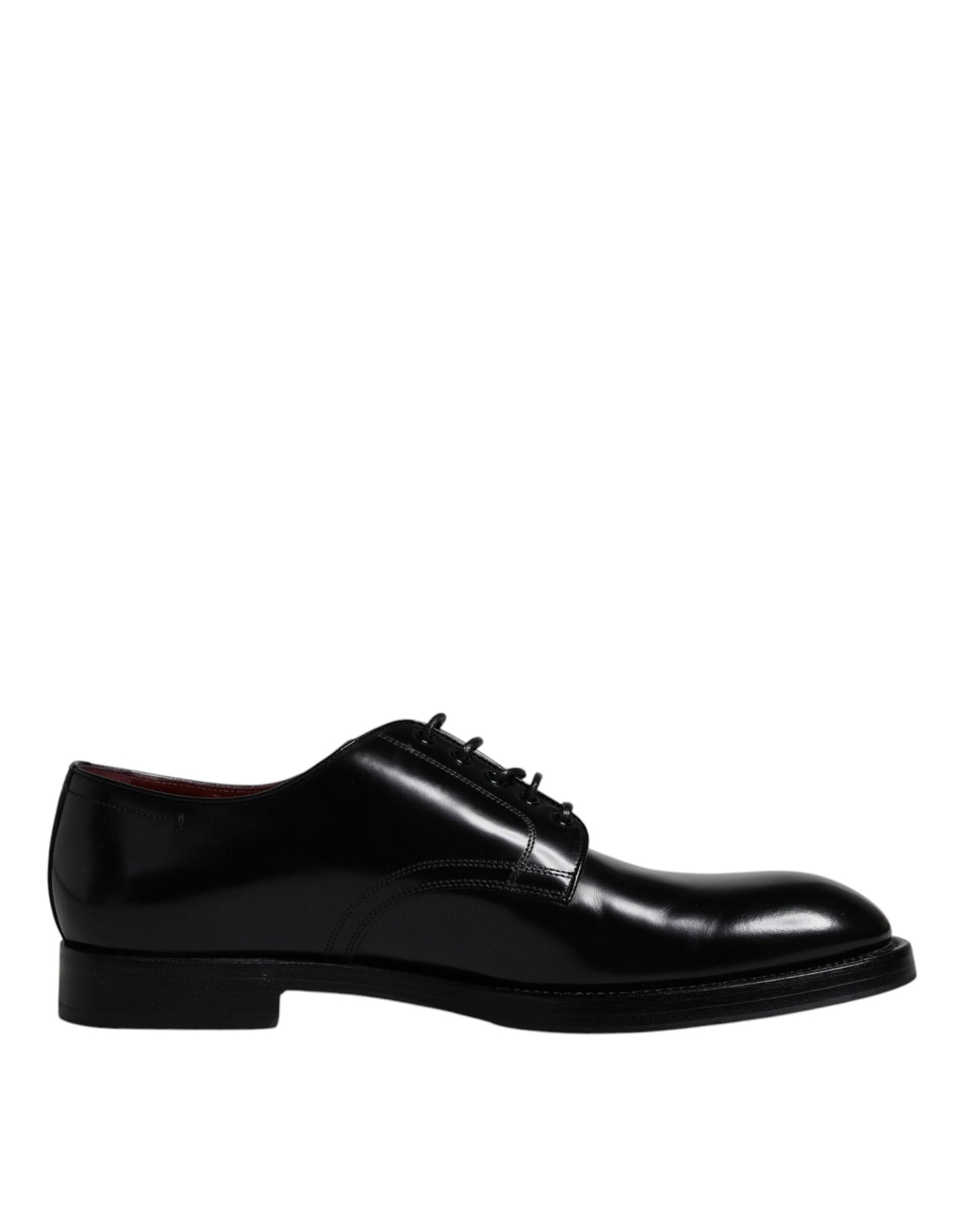  - Black Leather Lace Up Men Derby Formal Shoes