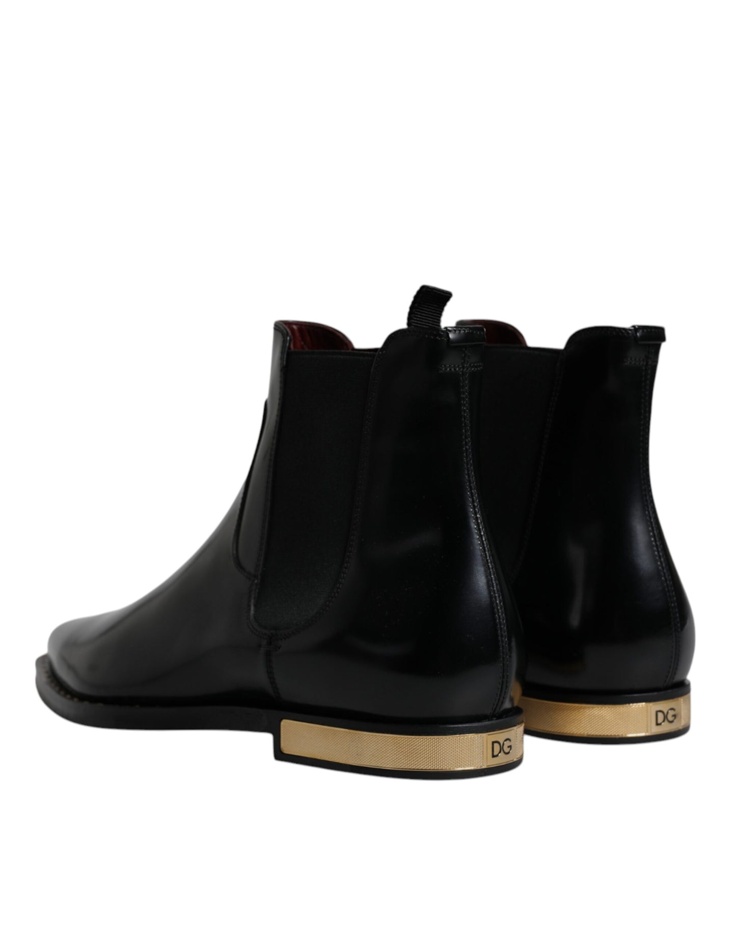  - Black Leather Chelsea Ankle Boots Shoes