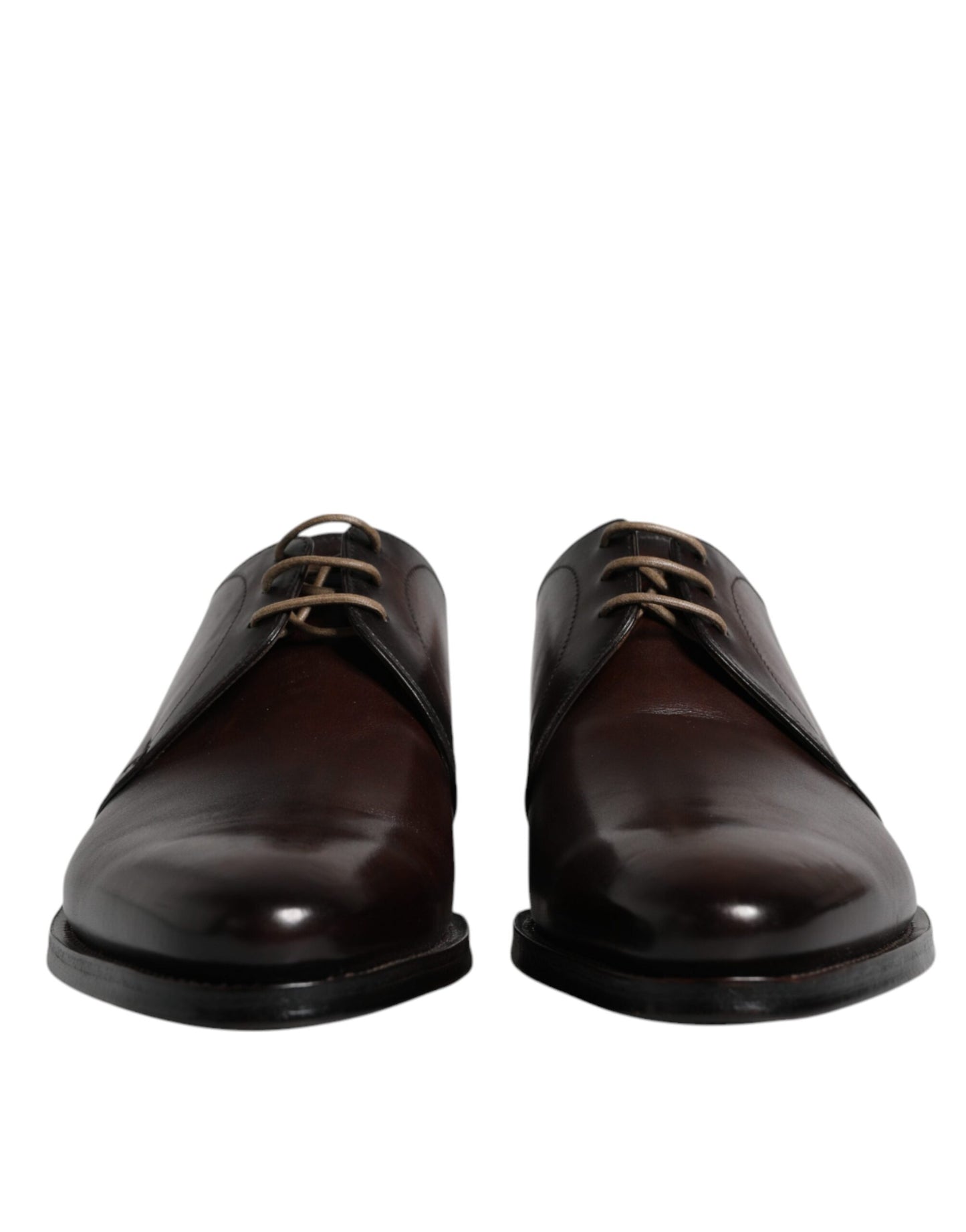  - Black Leather Lace Up Men Derby Formal Shoes