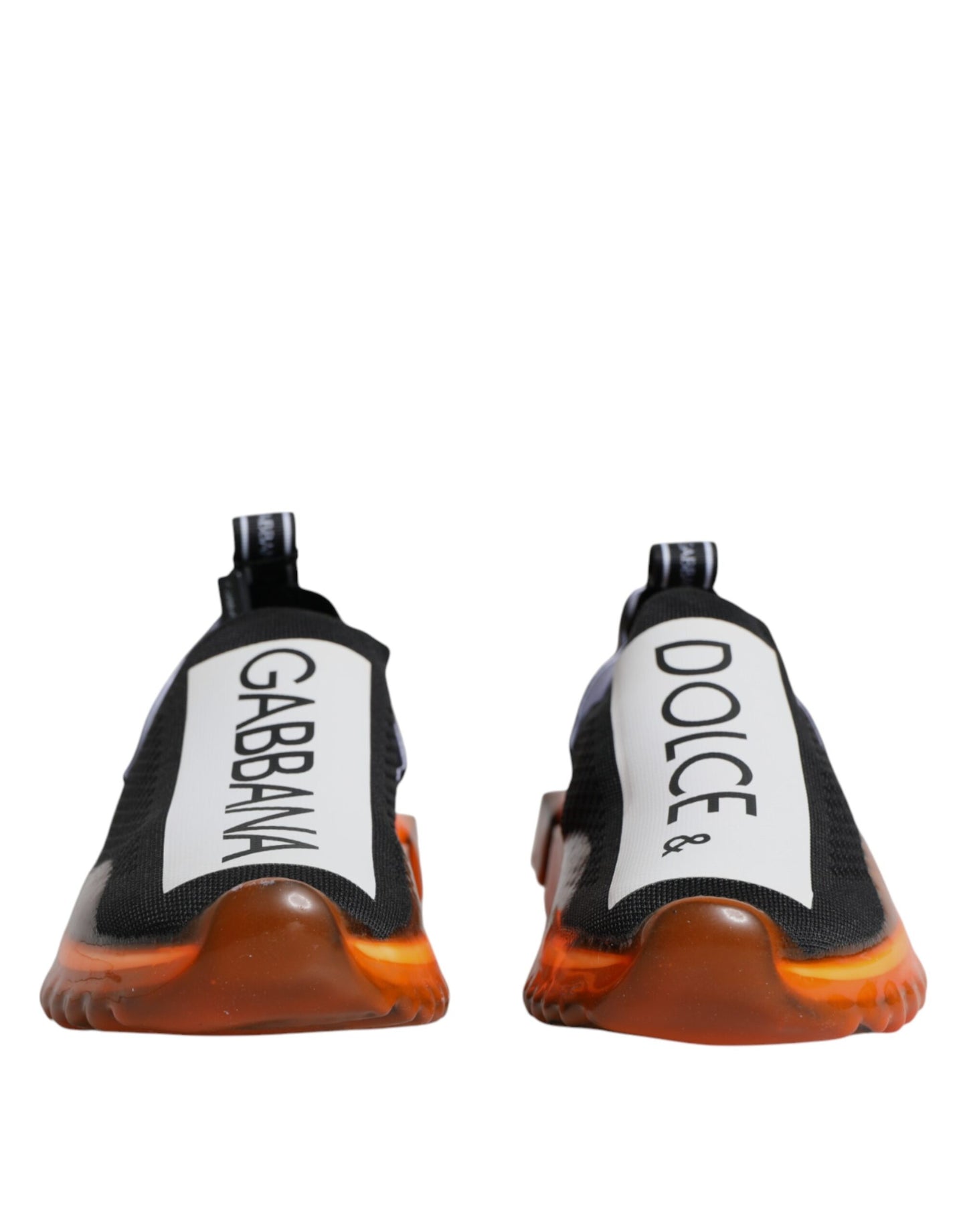  - Black Orange Sorrento Slip On Sneakers Shoes